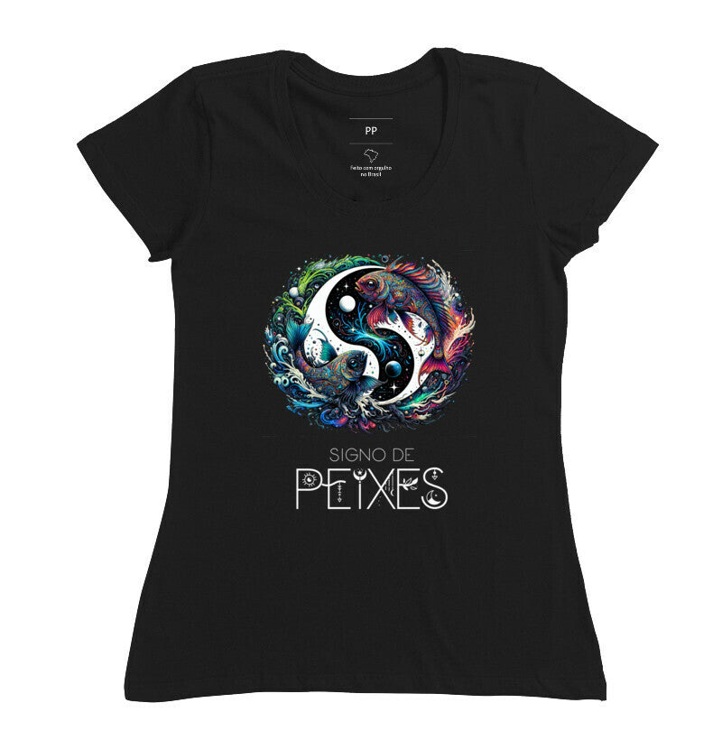 Camiseta Sua Vibe - Harmonia Cósmica: A Dança Celestial Aquática
