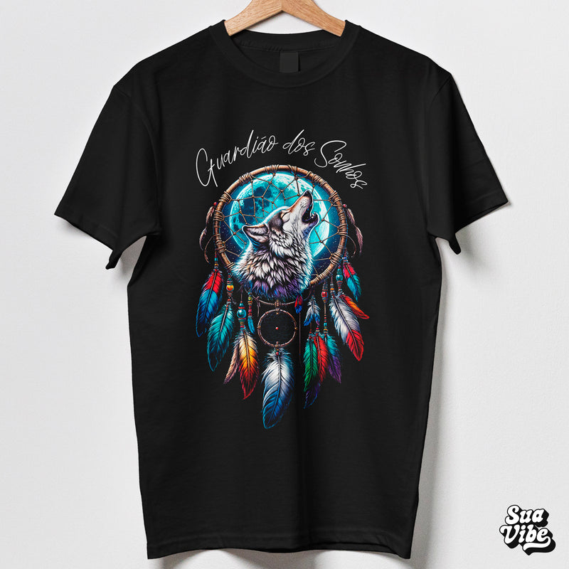 Camiseta Apanhador de Sonhos e Arquétipo Lobo Espiritual | Sua Vibe