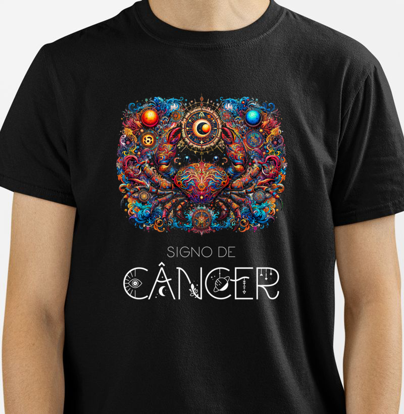 Camiseta Signo de Câncer - A Lua Revela Sua Verdade | Sua Vibe