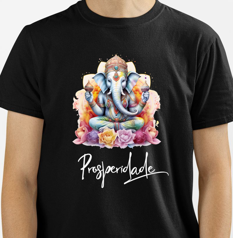 Camiseta Sua Vibe - Ganesha - A Dança da Prosperidade