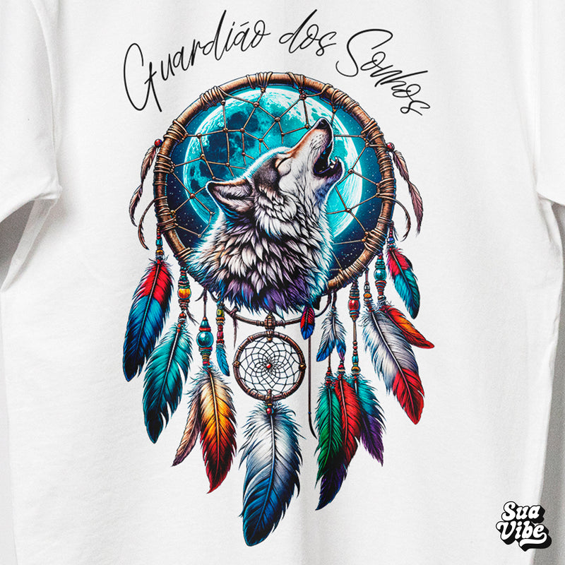 Camiseta Apanhador de Sonhos e Arquétipo Lobo Espiritual | Sua Vibe